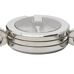 グッチ Gチャーム 腕時計 107 クオーツ シルバー文字盤 ステンレススチール レディース GUCCI 【中古】