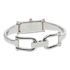 グッチ バングルウォッチ 腕時計 シェル文字盤 1500L クオーツ ピンク文字盤 ステンレススチール レディース GUCCI 【中古】