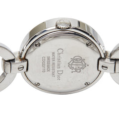 ディオール マリス 腕時計 CD022110 クオーツ ブラック文字盤 ステンレススチール レディース Dior 【中古】