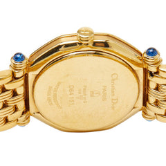 ディオール スウィング オクタゴン 腕時計 D64 151 クオーツ ゴールド文字盤 メッキ レディース Dior 【中古】