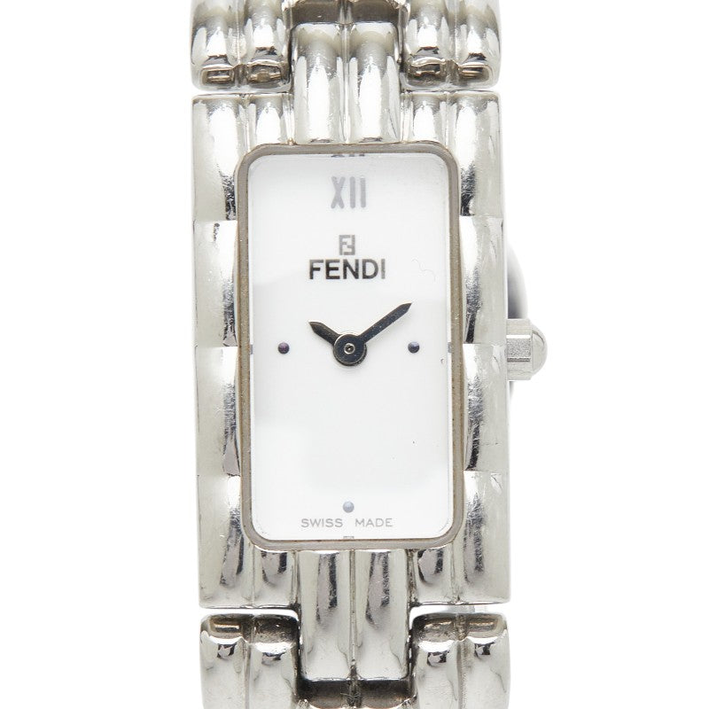 フェンディ 腕時計 660L クオーツ ホワイト文字盤 ステンレススチール レディース FENDI 【中古】
