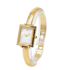 サンローラン バングルウォッチ 腕時計 シェル文字盤 5920-H12115 クオーツ ホワイト文字盤 メッキ レディース SAINT LAURENT 【中古】