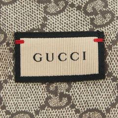 グッチ GGスプリーム スカーフ ネックボウ 681909 ベージュ レッド シルク レディース GUCCI 【中古】