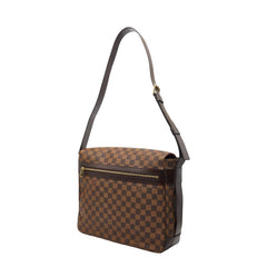 ルイ ヴィトン ダミエ バスティーユ 斜め掛け ショルダーバッグ N45258 ブラウン PVC レザー メンズ LOUIS VUITTON 【中古】