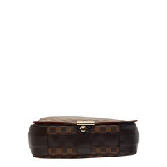 ルイ ヴィトン ダミエ バスティーユ 斜め掛け ショルダーバッグ N45258 ブラウン PVC レザー メンズ LOUIS VUITTON 【中古】