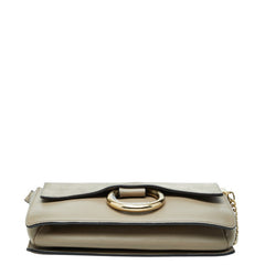 クロエ フェイ 斜め掛け ショルダーバッグ グレー ベージュ レザー スウェード レディース Chloe 【中古】