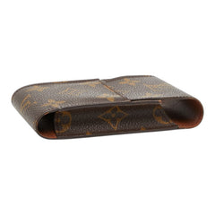ルイ ヴィトン モノグラム エテュイ シガレット タバコケース M63024 ブラウン PVC レザー レディース LOUIS VUITTON 【中古】