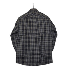 バーバリー ノバチェック 長袖シャツ サイズ：M カーキグリーン グレー コットン メンズ BURBERRY 【中古】