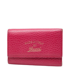 グッチ キーケース 6連 354499 ピンク レザー レディース GUCCI 【中古】