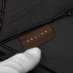 セリーヌ マカダム トリオンフ 折りたたみ傘 日傘 ブラック ナイロン レース レディース CELINE 【中古】