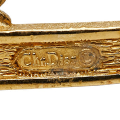 ディオール ビー BEE ロゴ ピンバッジ ピンブローチ ゴールド メッキ レディース Dior 【中古】
