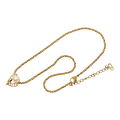 ディオール ペンダント ネックレス ゴールド フェイクパール ラインストーン メッキ レディース Dior 【中古】