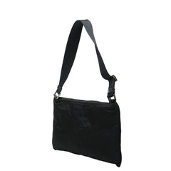プラダ 三角ロゴプレート ワンショルダーバッグ ブラック ナイロン レディース PRADA 【中古】