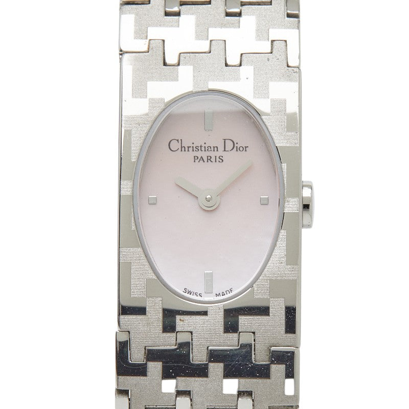 ディオール ミスディオール 腕時計 D70-100 クオーツ ピンク文字盤 ステンレススチール レディース Dior 【中古】
