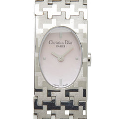 ディオール ミスディオール 腕時計 D70-100 クオーツ ピンク文字盤 ステンレススチール レディース Dior 【中古】