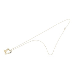 ティファニー ハートリボン ネックレス SV925 シルバー K18YG イエローゴールド レディース TIFFANY&Co. 【中古】