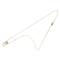 セリーヌ K18YG イエローゴールド ダイヤ0.05ct ルビー0.02ct ペンダント ネックレス レディース CELINE 【中古】