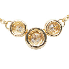 K18YG イエローゴールド ダイヤ0.21ct ペンダント ネックレス レディース 【中古】