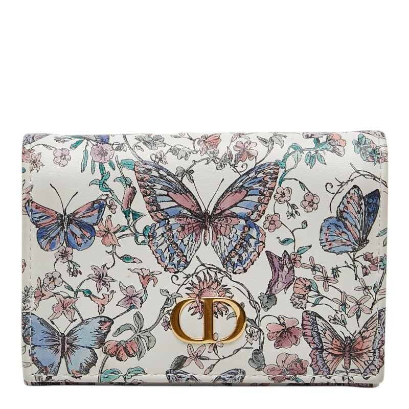 ディオール CARO カロ カードケース 小銭入れ ホワイト マルチカラー レザー レディース Dior 【中古】