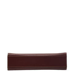 カルティエ マストライン ハンドバッグ ワインレッド ボルドー レザー レディース CARTIER 【中古】
