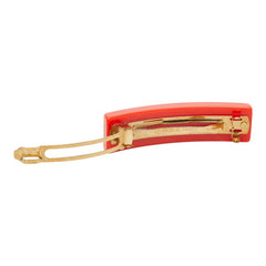 ルイ ヴィトン スタッズ バレッタ ヘアアクセサリー オレンジ ゴールド プラスチック メッキ レディース LOUIS VUITTON 【中古】