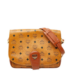 エム シー エム ヴィセトス 斜め掛け ショルダーバッグ ブラウン レザー レディース MCM 【中古】