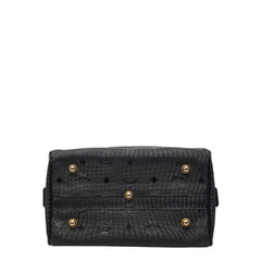 エム シー エム ヴィセトス ハンドバッグ ショルダーバッグ 2WAY ブラック ナイロン レザー レディース MCM 【中古】