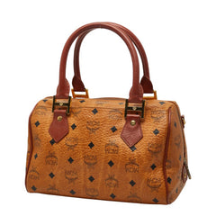 エム シー エム ヴィセトス モノグラム ハンドバッグ ショルダーバッグ 2WAY ブラウン レザー レディース MCM 【中古】