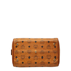 エム シー エム ヴィセトス モノグラム ハンドバッグ ショルダーバッグ 2WAY ブラウン レザー レディース MCM 【中古】