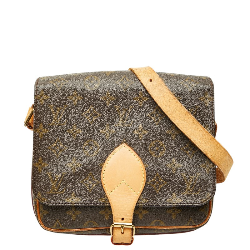 ルイ ヴィトン モノグラム カルトシエールMM 斜め掛け ショルダーバッグ M51253 ブラウン PVC レザー レディース LOUIS VUITTON 【中古】