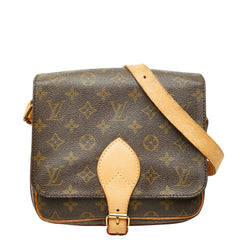 ルイ ヴィトン モノグラム カルトシエールMM 斜め掛け ショルダーバッグ M51253 ブラウン PVC レザー レディース LOUIS VUITTON 【中古】