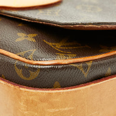 ルイ ヴィトン モノグラム カルトシエールMM 斜め掛け ショルダーバッグ M51253 ブラウン PVC レザー レディース LOUIS VUITTON 【中古】