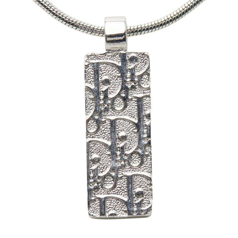 ディオール トロッター ペンダントネックレス シルバー メタル ラインストーン レディース Dior 【中古】