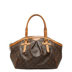 ルイ ヴィトン モノグラム ティヴォリGM ハンドバッグ M40144 ブラウン PVC レザー レディース LOUIS VUITTON 【中古】