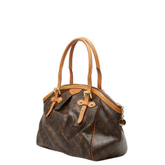 ルイ ヴィトン モノグラム ティヴォリGM ハンドバッグ M40144 ブラウン PVC レザー レディース LOUIS VUITTON 【中古】
