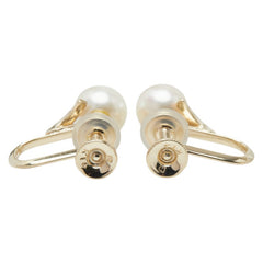 ミキモト 真珠 K14YG イエローゴールド アコヤパール6.5～6.6mm イヤリング レディース MIKIMOTO 【中古】