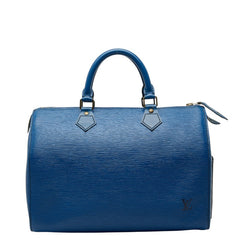 ルイ ヴィトン エピ スピーディ30 ハンドバッグ ミニボストンバッグ M43005 トレドブルー レザー レディース LOUIS VUITTON 【中古】