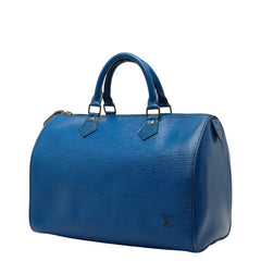 ルイ ヴィトン エピ スピーディ30 ハンドバッグ ミニボストンバッグ M43005 トレドブルー レザー レディース LOUIS VUITTON 【中古】