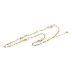 ジバンシー パール ロングネックレス ゴールド メッキ レディース Givenchy 【中古】