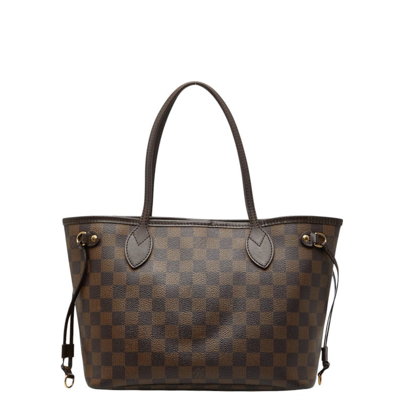 ルイ ヴィトン ダミエ ネヴァーフルPM トートバッグ ハンドバッグ N41359 エベヌ ブラウン PVC レザー レディース LOUIS VUITTON 【中古】