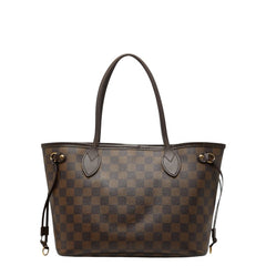 ルイ ヴィトン ダミエ ネヴァーフルPM トートバッグ ハンドバッグ N41359 エベヌ ブラウン PVC レザー レディース LOUIS VUITTON 【中古】