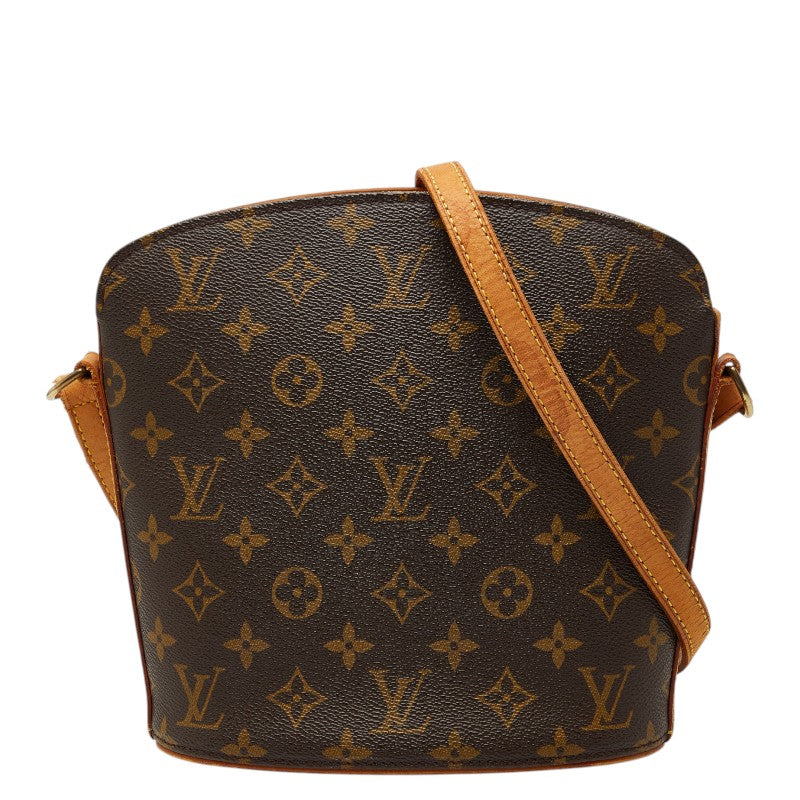ルイ ヴィトン モノグラム ドルーオ 斜め掛け ショルダーバッグ M51290 ブラウン PVC レザー レディース LOUIS VUITTON 【中古】
