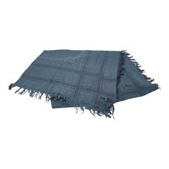 グッチ ロゴ GGパターン ディアマンテ ストール スカーフ ショール ブルー コットン レディース GUCCI 【中古】