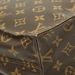 ルイ ヴィトン モノグラム サックプラ ハンドバッグ トートバッグ M51140 ブラウン PVC レザー レディース LOUIS VUITTON 【中古】
