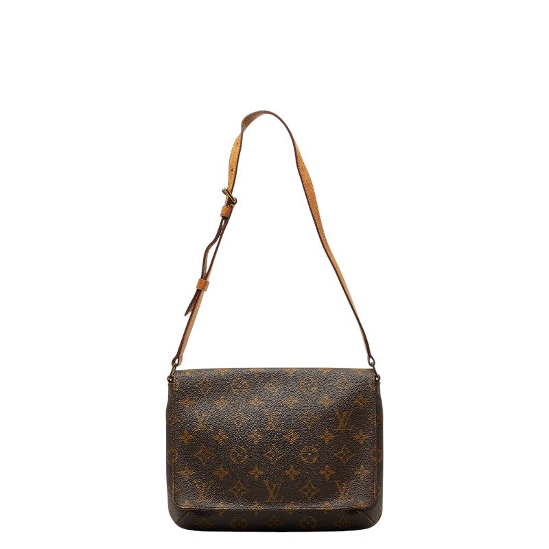 ルイ ヴィトン モノグラム ミュゼット タンゴ ショート ショルダーバッグ M51257 ブラウン PVC レザー レディース LOUIS VUITTON 【中古】