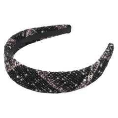 シャネル ココマーク カチューシャ ヘアアクセサリー ブラック マルチカラー ツイード レディース CHANEL 【中古】