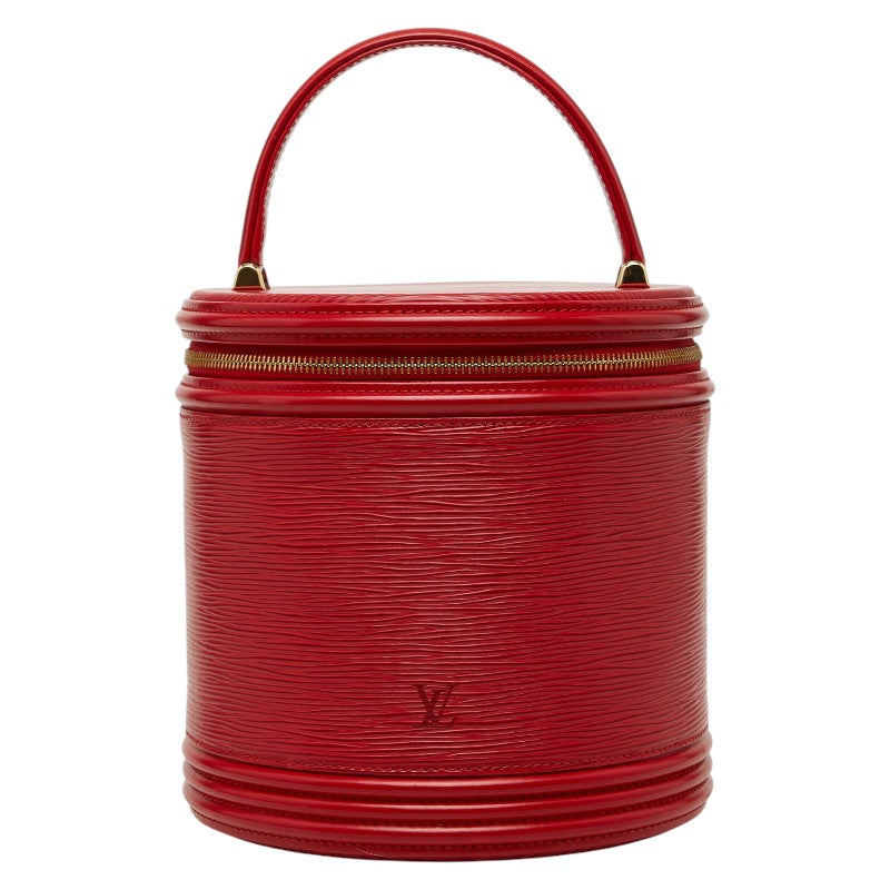ルイ ヴィトン エピ カンヌ ハンドバッグ バニティバッグ M48037 カスティリアンレッド レザー レディース LOUIS VUITTON 【中古】