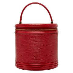 ルイ ヴィトン エピ カンヌ ハンドバッグ バニティバッグ M48037 カスティリアンレッド レザー レディース LOUIS VUITTON 【中古】