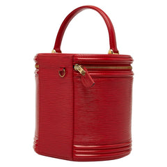 ルイ ヴィトン エピ カンヌ ハンドバッグ バニティバッグ M48037 カスティリアンレッド レザー レディース LOUIS VUITTON 【中古】