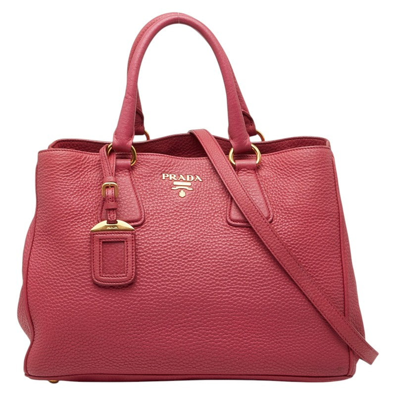 プラダ ハンドバッグ ショルダーバッグ 2WAY ピンク ヴィッテロダイノレザー レディース PRADA 【中古】